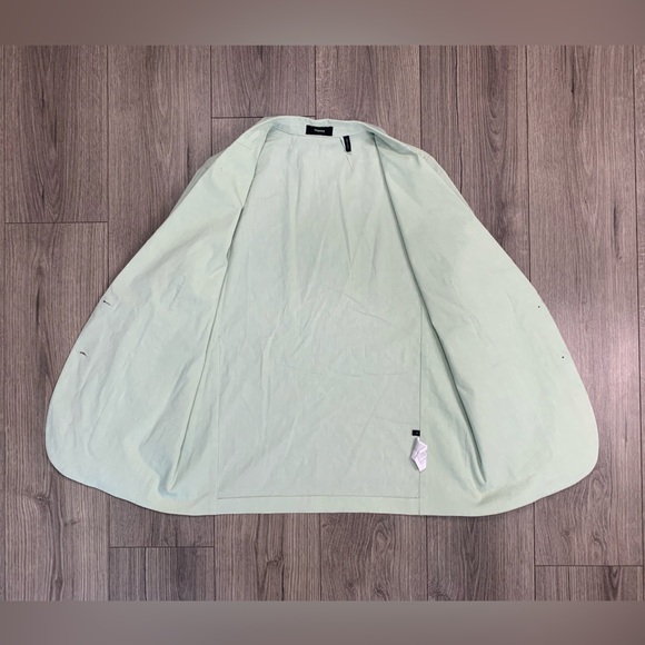 Theory Patch-Pocket Blazer in Stretch Linen in Mint Size 8 - Picture 12 of 15